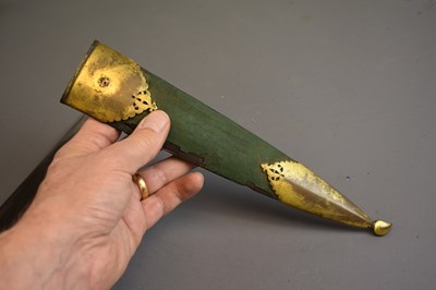 Lot 138 - A 19TH CENTURY TURKISH OR OTTOMAN KINDJAL OR DAGGER