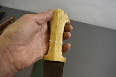 Lot 138 - A 19TH CENTURY TURKISH OR OTTOMAN KINDJAL OR DAGGER