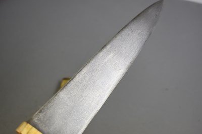 Lot 138 - A 19TH CENTURY TURKISH OR OTTOMAN KINDJAL OR DAGGER