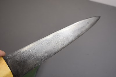 Lot 138 - A 19TH CENTURY TURKISH OR OTTOMAN KINDJAL OR DAGGER