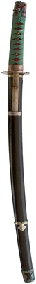 Lot 2 - A HANDACHI MOUNTED WAKIZASHI