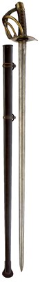 Lot 212 - A WATERLOO PERIOD FRENCH CUIRASSIER'S SWORD