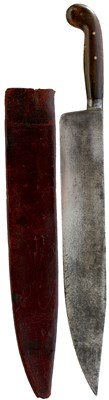 Lot 729 - A 19TH CENTURY TRADE OR PIONEER'S BOWIE OR HUNTING KNIFE