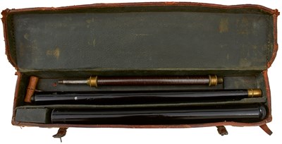 Lot 547 - A 19TH CENTURY CASED WALKING STICK AIRCANE BY BALES OF IPSWICH