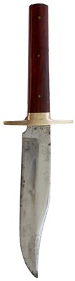 Lot 732 - A BRACE OF BOWIE OR HUNTING KNIVES