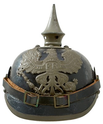 Lot 791 - A FIRST WAR GERMAN M1915 PICKELHAUBE OF BREMEN REGIMENT NO. 75 (HANSATISCHES)