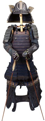 Lot 214 - A 19TH CENTURY JAPANESE SAMURAI ARMOUR