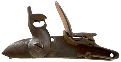 Lot 504 - A SCARCE LOCK FROM A FRENCH CUSTOMS PISTOL
