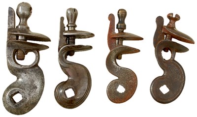 Lot 502 - ASSORTED FLINT COCKS AND PERCUSSION HAMMERS