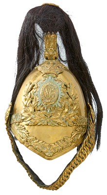 Lot 561 - A 2ND (QUEEN'S) DRAGOON GUARDS TROOPER'S 1847 PATTERN HELMET