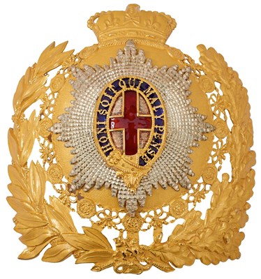 Lot 597 - AN EIIR OFFICER'S HELMET PLATE OF THE LIFE GUARDS