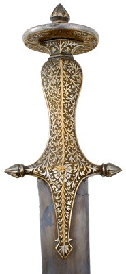 Lot 68 - A FINE QUALITY 19TH CENTURY INDIAN MUGHAL EMPIRE TULWAR