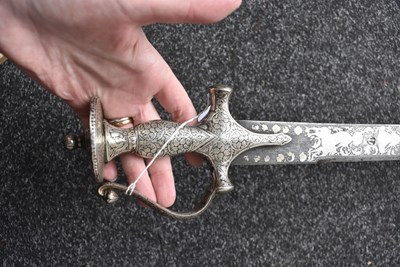 Lot 63 - A FINE 19TH CENTURY INDIAN KHANDA OR SWORD