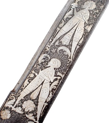 Lot 63 - A FINE 19TH CENTURY INDIAN KHANDA OR SWORD