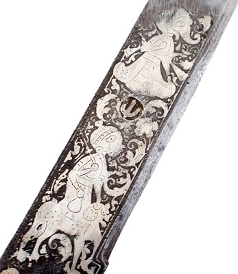 Lot 63 - A FINE 19TH CENTURY INDIAN KHANDA OR SWORD