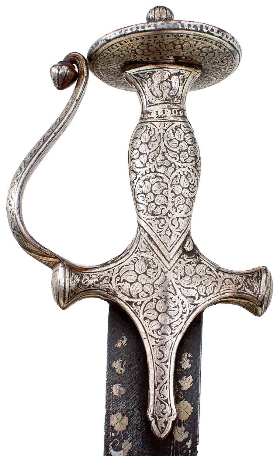 Lot 63 - A FINE 19TH CENTURY INDIAN KHANDA OR SWORD