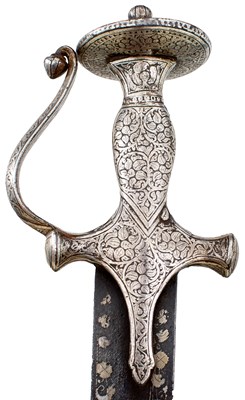 Lot 63 - A FINE 19TH CENTURY INDIAN KHANDA OR SWORD