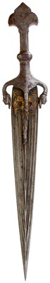 Lot 615 - A MOST INTERESTING TEMPLE DAGGER