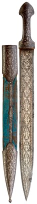 Lot 136 - A LARGE CAUCASIAN OR OTTOMAN TURKISH KINDJAL