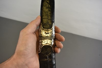 Lot 148 - A 19TH CENTURY DAGESTANI SILVER NIELLO SHASQUA