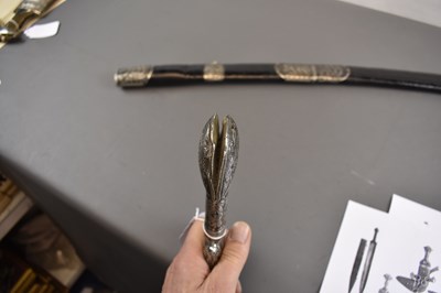 Lot 148 - A 19TH CENTURY DAGESTANI SILVER NIELLO SHASQUA