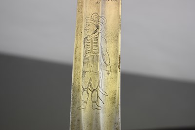 Lot 148 - A 19TH CENTURY DAGESTANI SILVER NIELLO SHASQUA