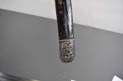 Lot 148 - A 19TH CENTURY DAGESTANI SILVER NIELLO SHASQUA