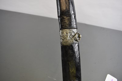 Lot 148 - A 19TH CENTURY DAGESTANI SILVER NIELLO SHASQUA