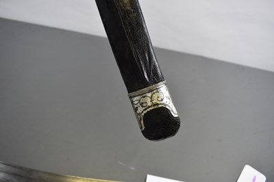 Lot 148 - A 19TH CENTURY DAGESTANI SILVER NIELLO SHASQUA