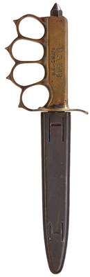Lot 716 - AN ANTIQUE FIRST WAR PERIOD AMERICAN TRENCH KNIFE
