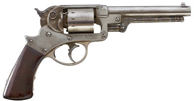 Lot 382 - A .44 CALIBRE SIX-SHOT PERCUSSION STARR MODEL 1858 DOUBLE ACTION REVOLVER