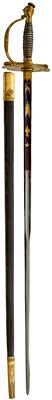 Lot 205 - A FRENCH FIRST EMPIRE CONSULAR GENERAL OFFICER'S SMALL SWORD OR EPEE