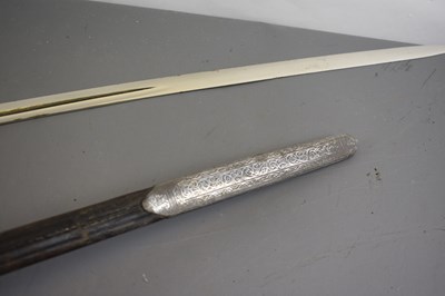 Lot 155 - A FIRST WAR PERIOD OTTOMAN TURKISH OFFICER'S SHAMSHIR OR SWORD
