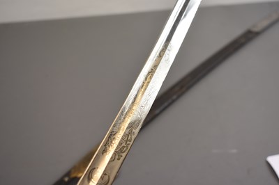 Lot 155 - A FIRST WAR PERIOD OTTOMAN TURKISH OFFICER'S SHAMSHIR OR SWORD