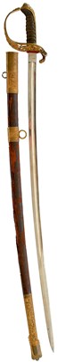 Lot 201 - A 19TH CENTURY AUSTRO-HUNGARIAN OFFICER'S SWORD