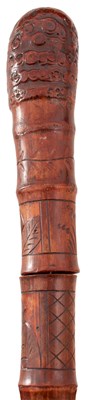 Lot 875 - A 19TH CENTURY ORIENTAL STYLE FRENCH SWORD STICK