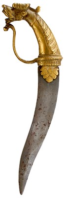 Lot 80 - A LATE 18TH CENTRUY INDIAN KHANJAR OR DAGGER