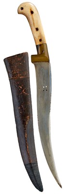 Lot 40 - A 19TH CENTURY IND0-PERSIAN PESHKABZ OR DAGGER