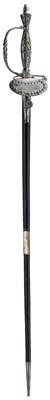 Lot 256 - A CUT STEEL HILTED COURT SWORD