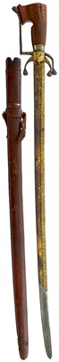 Lot 141 - A 19TH CENTURY MOROCCAN NIMCHA OR SWORD