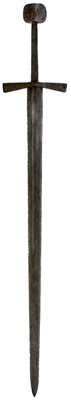 Lot 243 - A 14TH CENTURY SWORD OF WAR OF OAKESHOTT TYPE XVIa circa 1325-1375