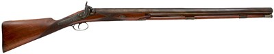 Lot 465 - A LARGE 3-BORE PERCUSSION SPORTING GUN BY SANDERSON