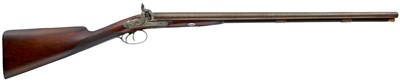 Lot 394 - A DOUBLE BARRELLED 16-BORE PERCUSSION SPORTING GUN BY JOSEPH CHARLES REILLY