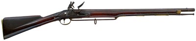 Lot 413 - AN EAST INDIA COMPANY FLINTLOCK CAVALRY CARBINE OF 26IN BARREL PATTERN, WITH RIB BELOW, IN PRODUCTION C1780 TO C1803-07.