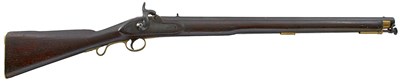Lot 418 - A .740 CALIBRE EAST INDIA COMPANY PERCUSSION VICTORIA CARBINE WITH SIDE-ACTION LOCK AND PLAIN BARREL, 1843-47 ("TYPE 2”), RESTOCKED IN INDIA.