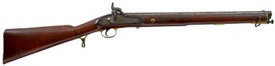 Lot 417 - A .740 CALIBRE 13th BENGAL IRREGULAR CAVALRY PERCUSSION CARBINE.
