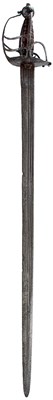 Lot 247 - A 17TH CENTURY ENGLISH CIVIL WAR PERIOD MORTUARY SWORD