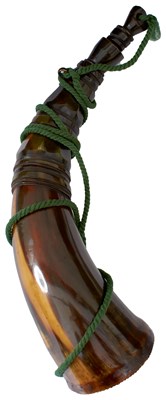 Lot 479 - A POWDER HORN