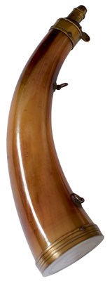 Lot 484 - A POWDER HORN