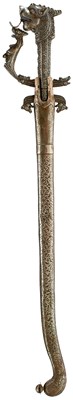 Lot 146 - A 19TH CENTURY SRI LANKAN KASTANE OR SHORT SWORD